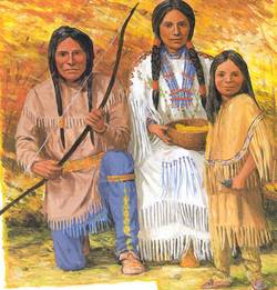 What type of clothing did the Algonquian people wear?
